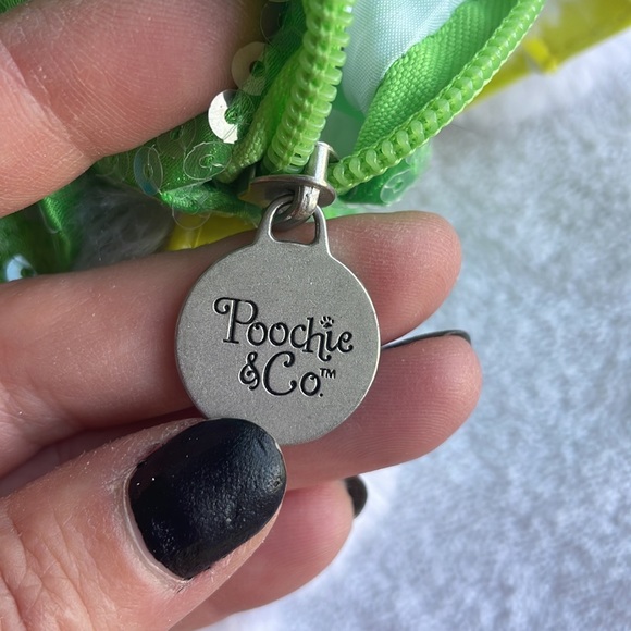 Poochie & Co cat purse, white and green, super cute accessory 🐈🐈🐈💚💚💚 - Picture 6 of 10